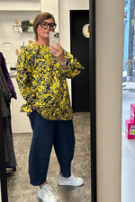 Rach Shirt - Acid - Navy Fit "n" Flare Shirt