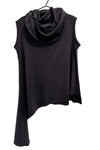 Pippa Vest Cowl Neck - Ixus - Raisin  Jersey Rib