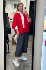Kimono - Boiled Wool Red
