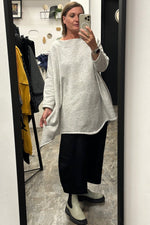 Darletta - Grey Marl super soft sweat shirt.