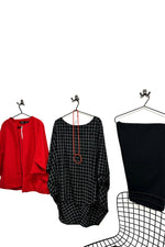 Tee Top - Grid Black & White