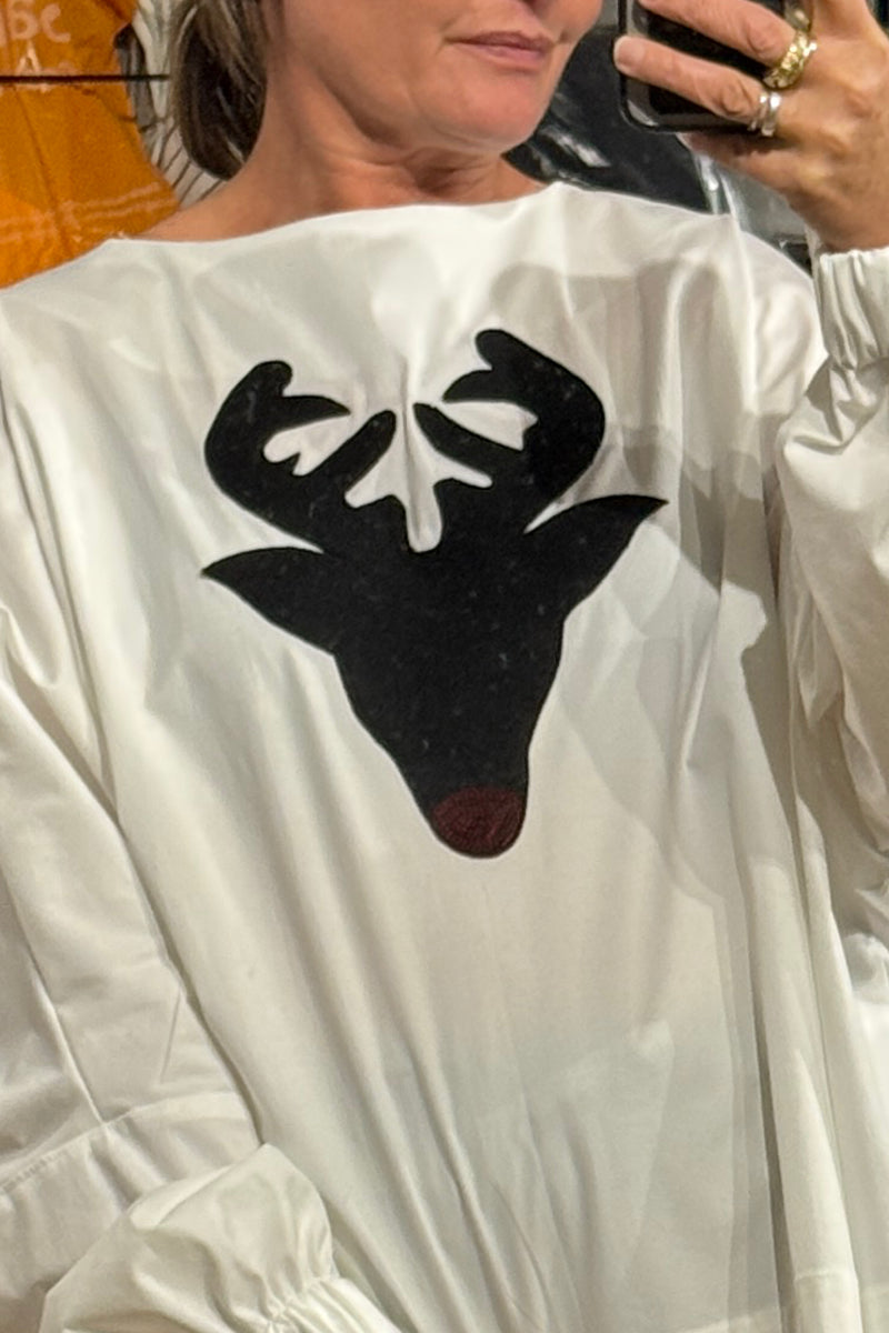 Sooper Puff White Cotton REW-dolph Shirt