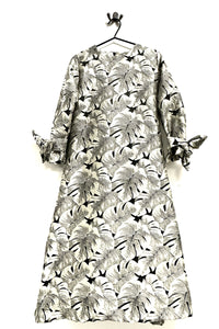 Totes Dress - Sepia Flower Jacquard