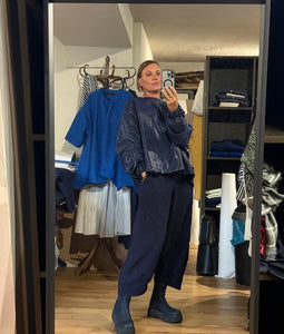 Sooper Top - Navy Wet Look