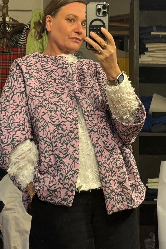 Kimono -  SUKI Pink and Green Floral