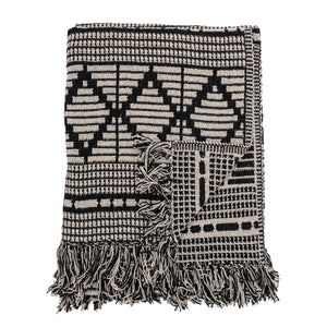 Throw Blanket - Cutte Aztec pattern Recycled Cotton