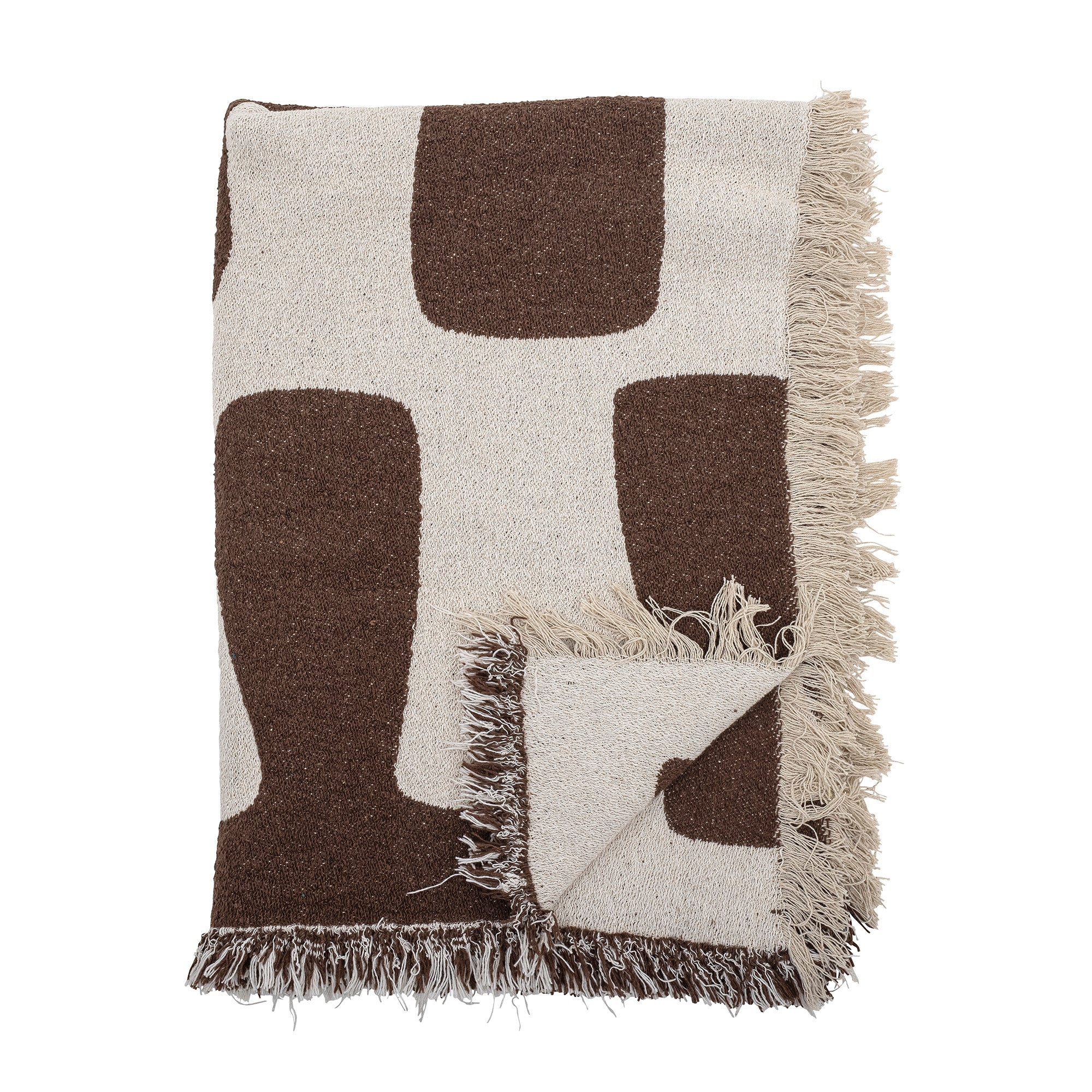 Throw Blanket - Billy Brown Abstract Recyled Cotton
