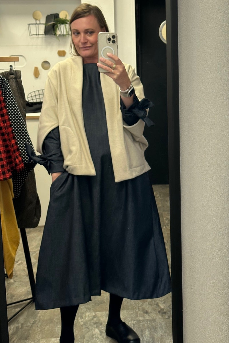 Kimono Cream Boiled Wool – REW