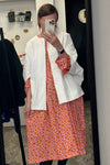 Kimono - Warm White Pinstripe