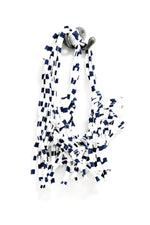 Abby Breton Navy + White  Mix- Unusual Tassel Necklace