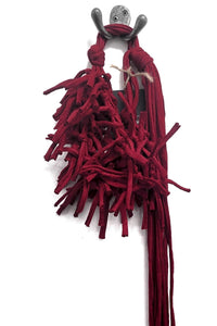 Abby - Wine Unusual Necklace