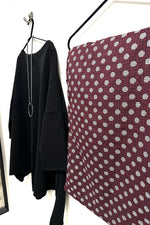 Sweeper - Wine + Gingham Dot