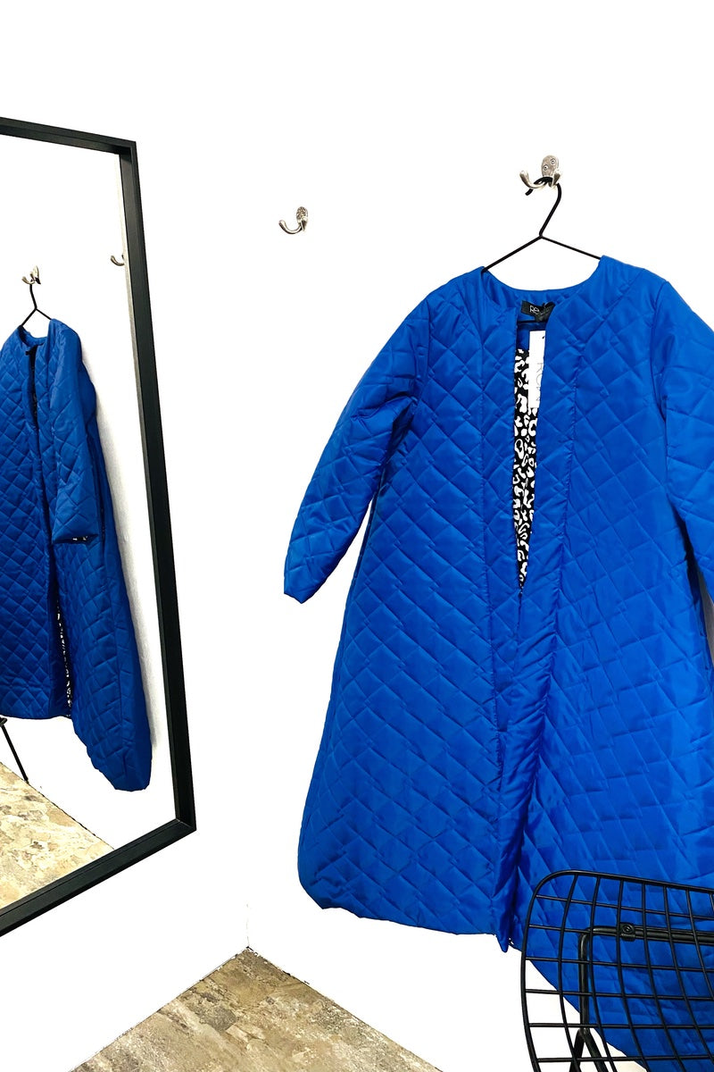 Puffa Duster Coat - Bright Blue
