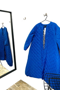 Puffa Duster Coat - Bright Blue