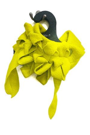 Boucle Wool - Canary Button & Go Scarf