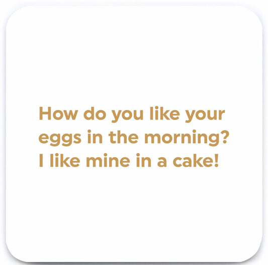 funny cake coaster 
