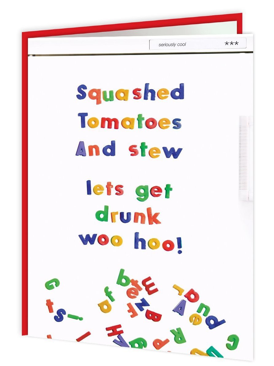 Squashed Tomatoes Birthday Card