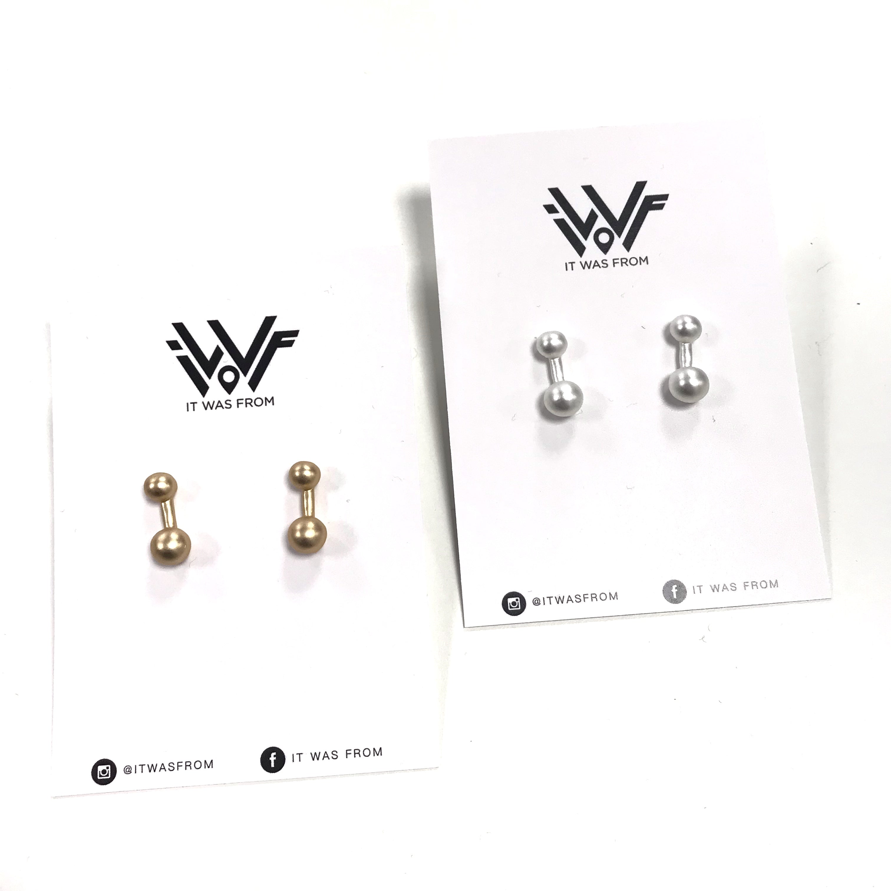 Mini Double Dot Earrings
