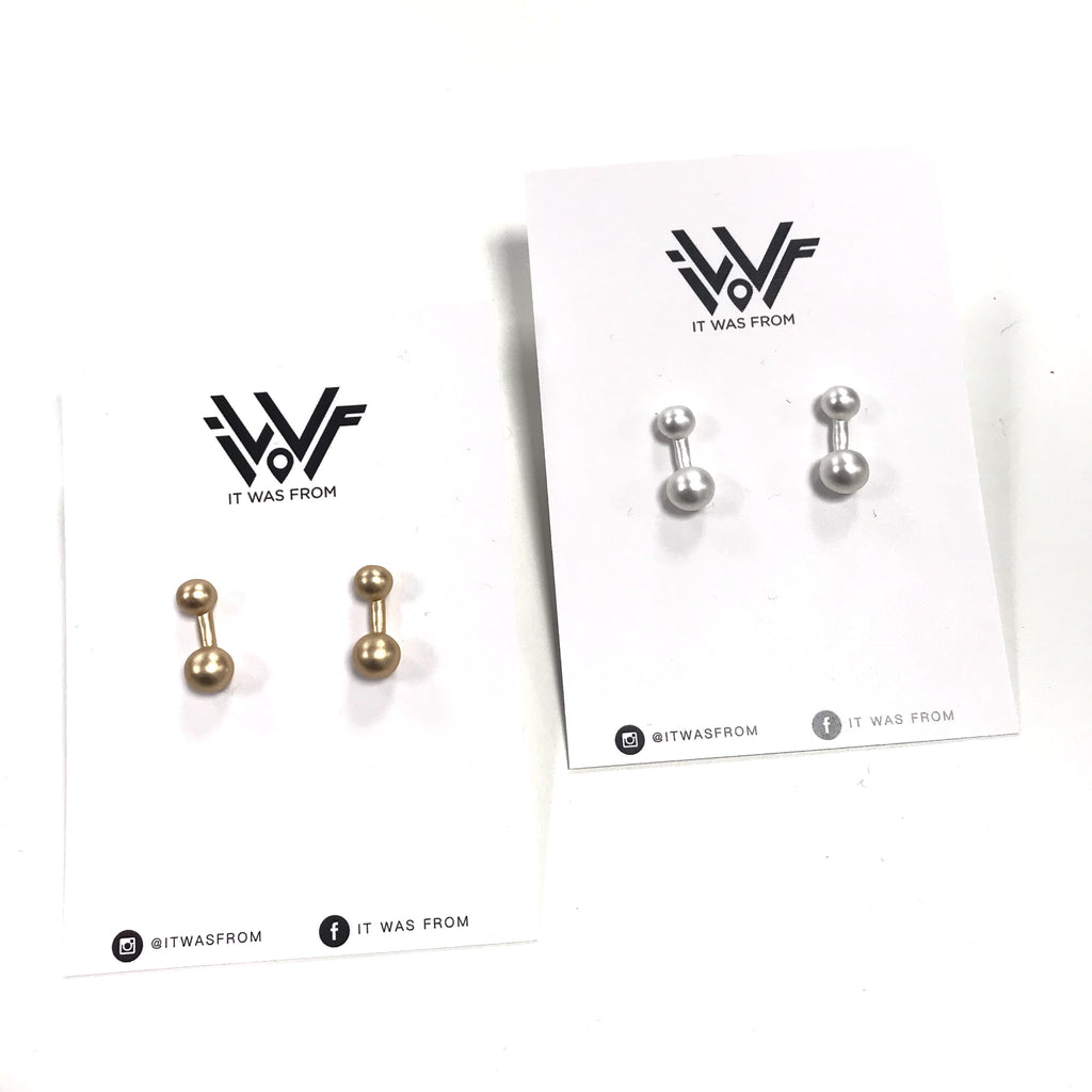 Mini Double Dot Earrings