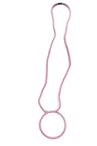 Judy - Geo Circle Long Cord Necklace