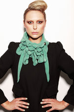 Green blue scarf as seen in You Magazine