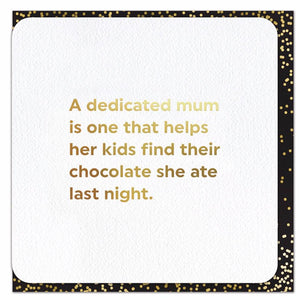 Dedicated Mom Foil Card