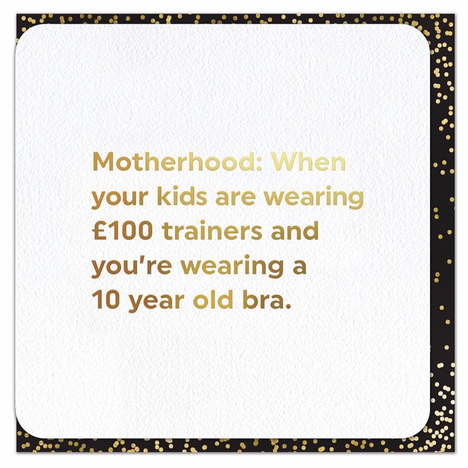Motherhood 10 Year Old Bra - Foil Card