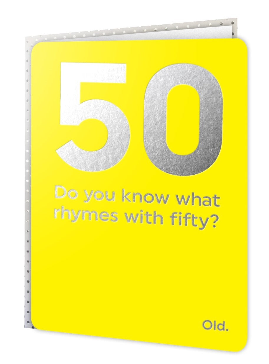 50th birthday card 