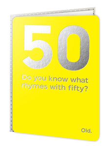 50th birthday card 