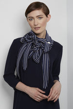 Chic stripe scarf with a vintage feel