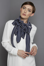 Nautical  stripe button and go Rew collar