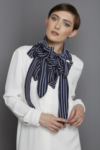 Nautical  stripe button and go Rew collar