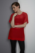 Red Airtex T-Shirt