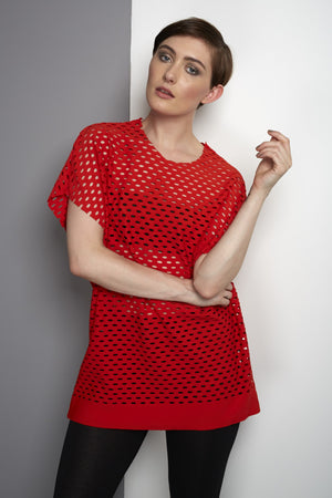 Red Airtex T-Shirt