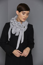 rew clothing grey winter scarf