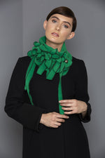 bright green unusual scarf
