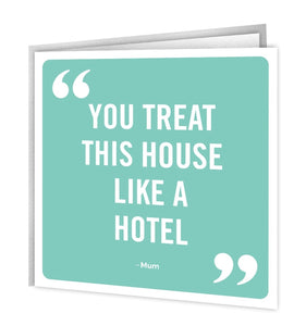 House Like A Hotel Mum Card