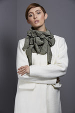 Wool mix tweed Rew collar