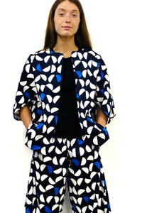 Kimono - Abstract Print Blue