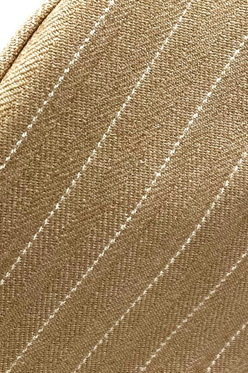 Face Mask - Beige Pinstripe