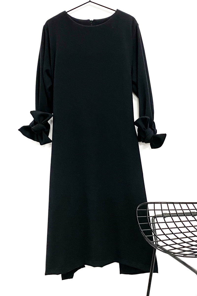 Totes - Black Crepe Fit & Flare Dress