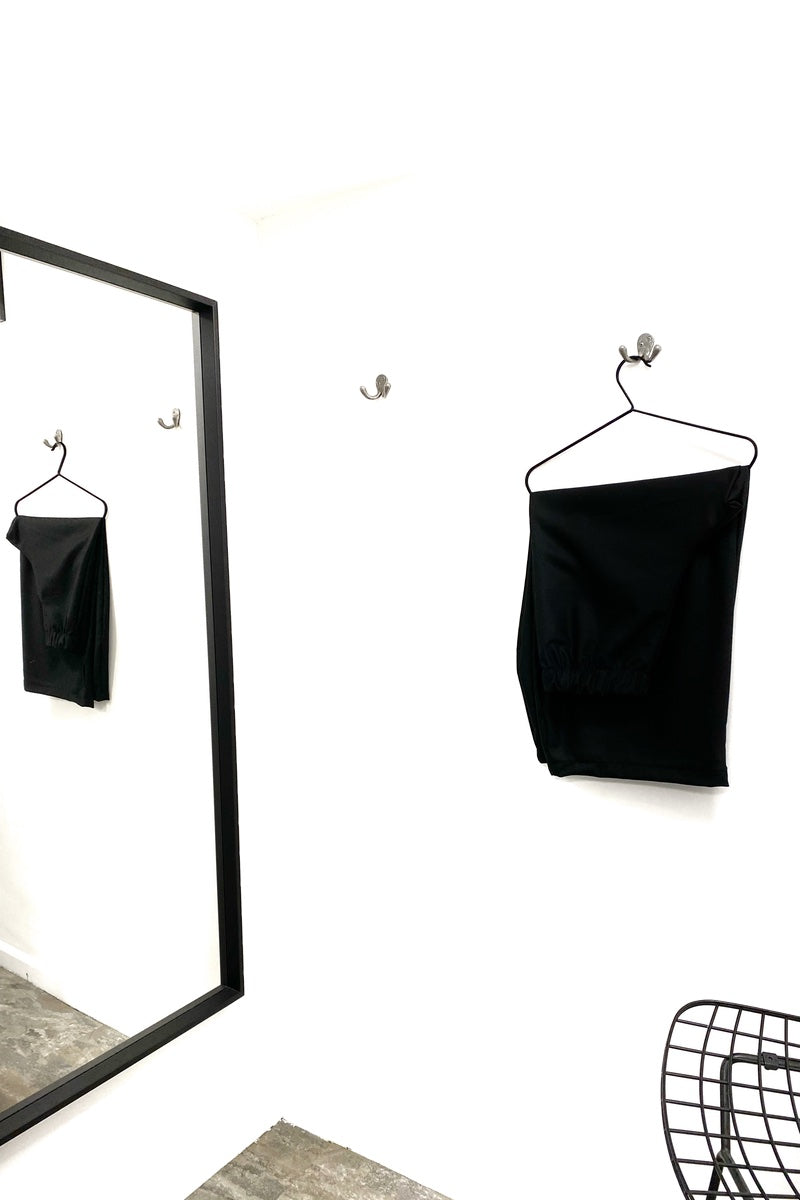 Balloon Trousers - Black Felt Wool