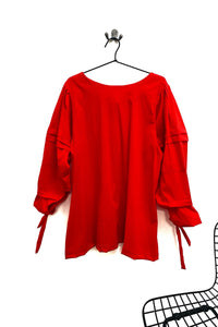 Red ladies shirt Rew clothing