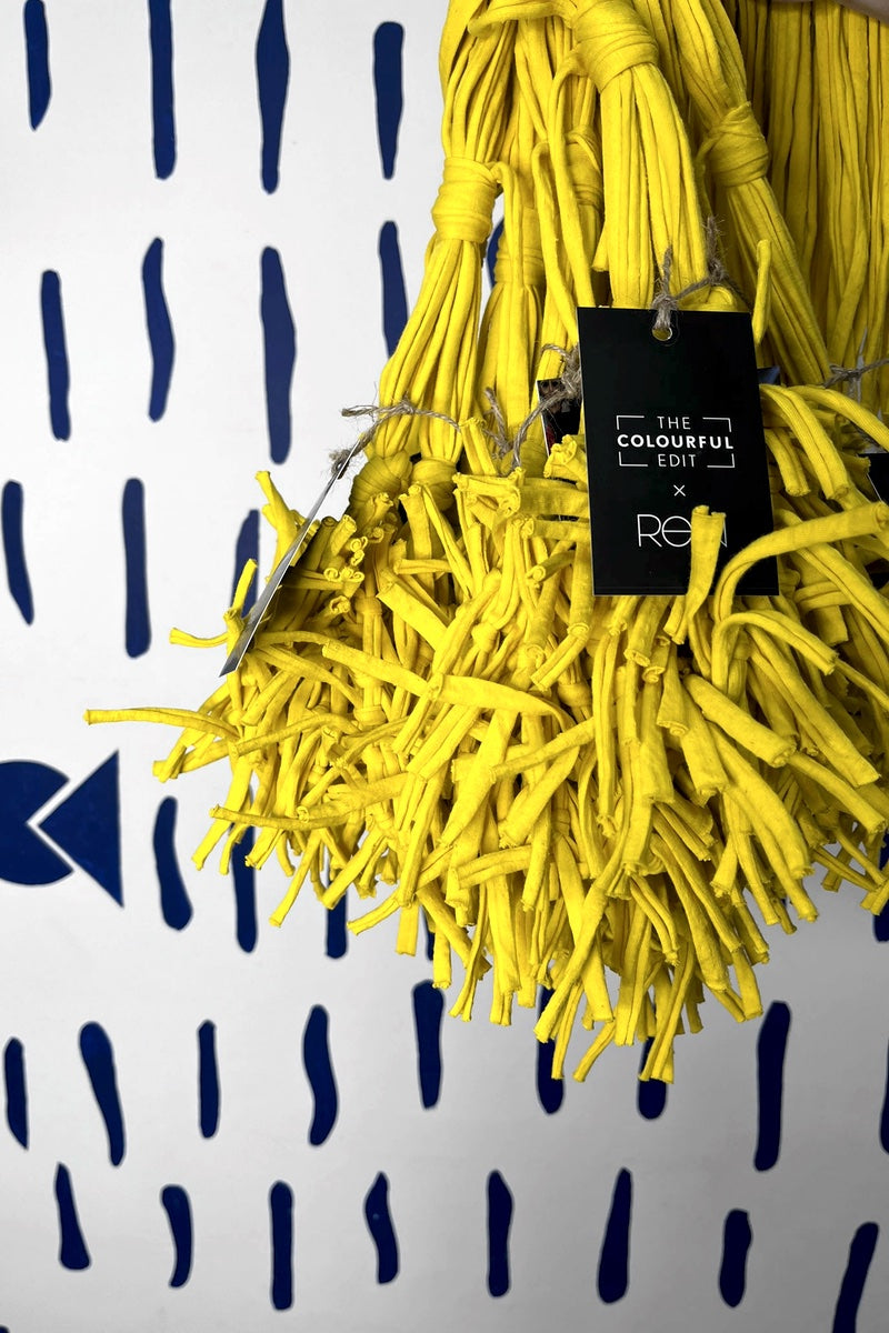 Abby Yellow   - Unusual Tassel Necklace