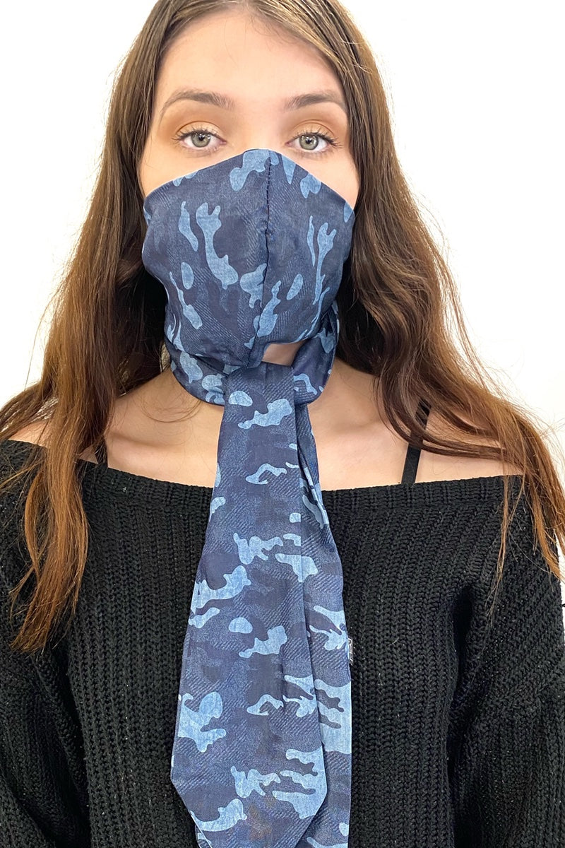 Mascarf - Denim Cameo Mask - Scarf