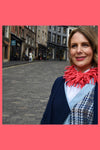 Abby - Coral Unusual Tassel Necklace