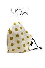 organic cotton dotty face mask