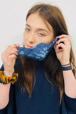 BRITISH MADE 3 PLY DENIM FACE MASKS UNISEX  