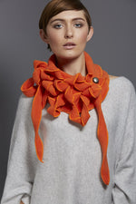 unusual orange scarf