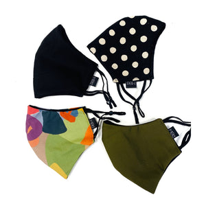 Face Mask - Polka Dot Green